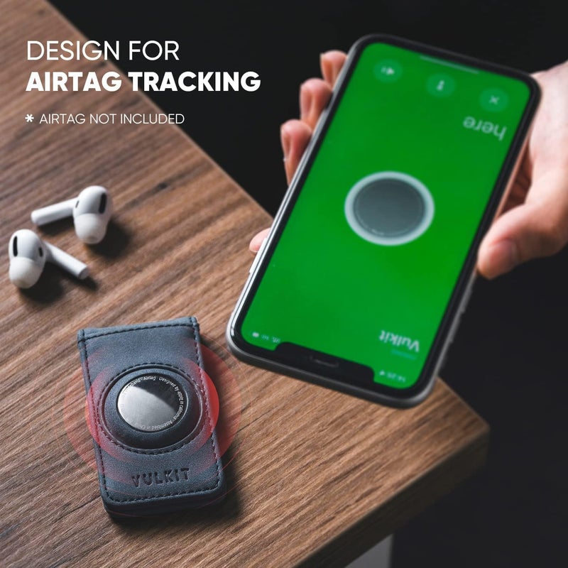 VULKIT Men's Magnetic Money Clip with Airtag Holder - Airtag NOT Included- Holds Up to 15 Cash or 8 Cards - Image 3